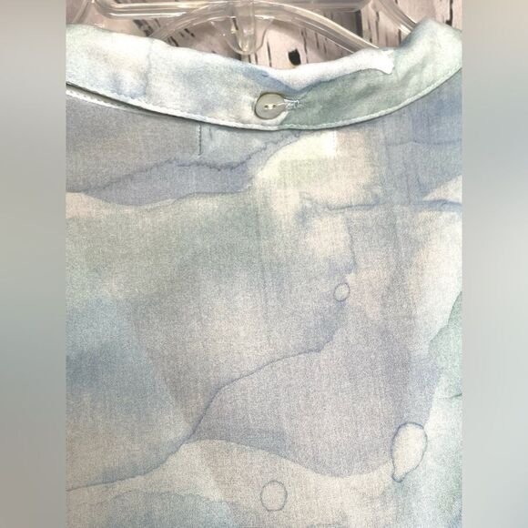 Bella Dahl Capri Button Down Shirt Blue M - Picture 6 of 9